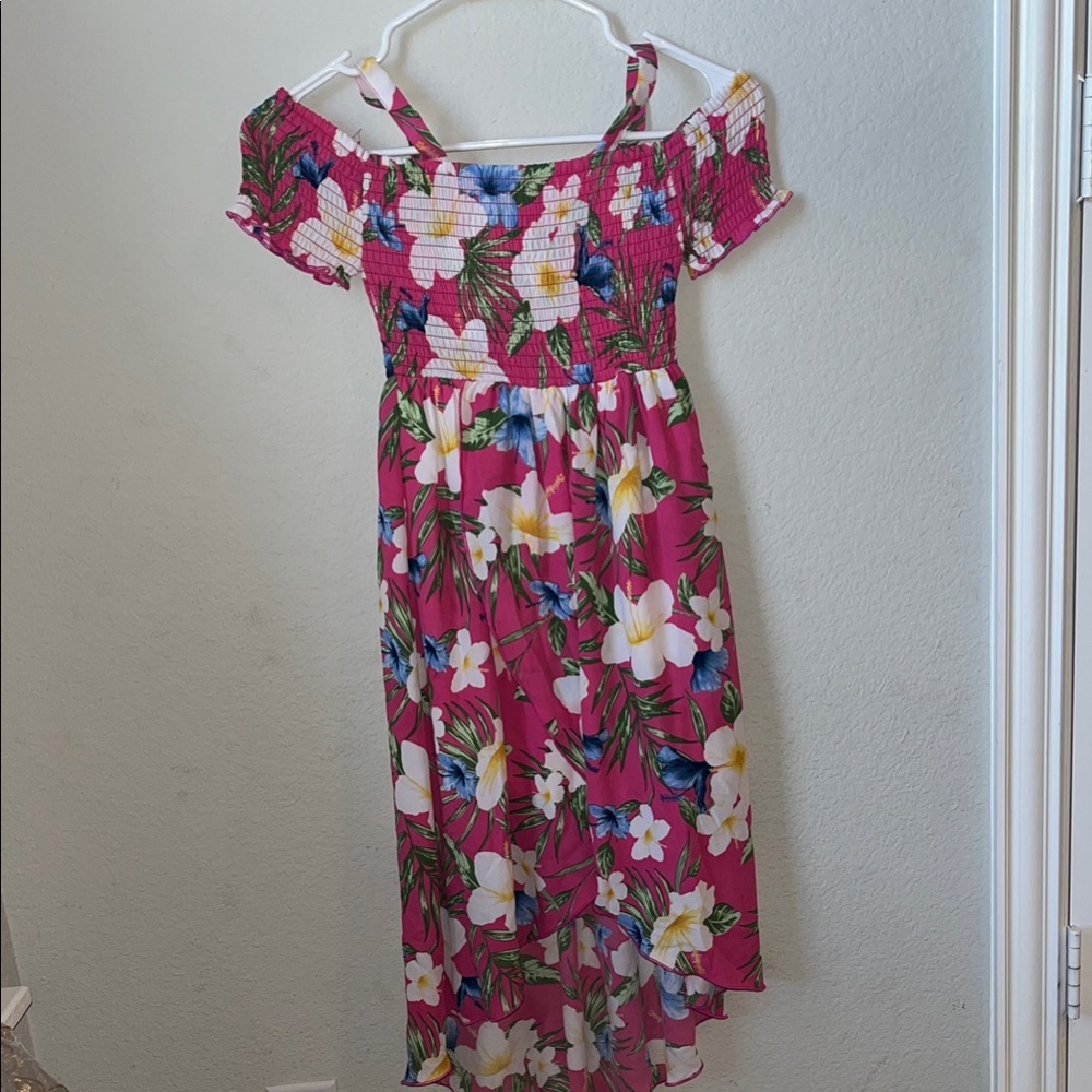 Tropical Floral Kids Dress